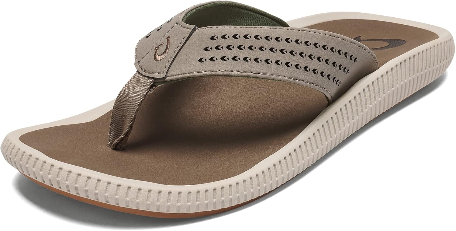 Мужские пляжные сандалии OLUKAI Ulele, водонепроницаемые шлепанцы, поддержка свода стопы и комфортная посадка, легкие и прочные, улучшенное сцепление и устойчивость, Clay/Mustang
Мужские пляжные сандалии OLUKAI Ulele, водонепроницаемые шлепанцы, поддержка свода стопы и комфортная посадка, легкие и прочные, улучшенное сцепление и устойчивость, Clay/Mustang