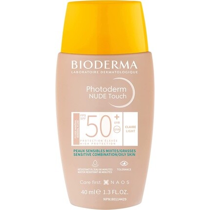 Photoderm Nude Mineral Spf50+ Светлый оттенок 40 мл, Bioderma 
Photoderm Nude Mineral Spf50+ Светлый оттенок 40 мл, Bioderma