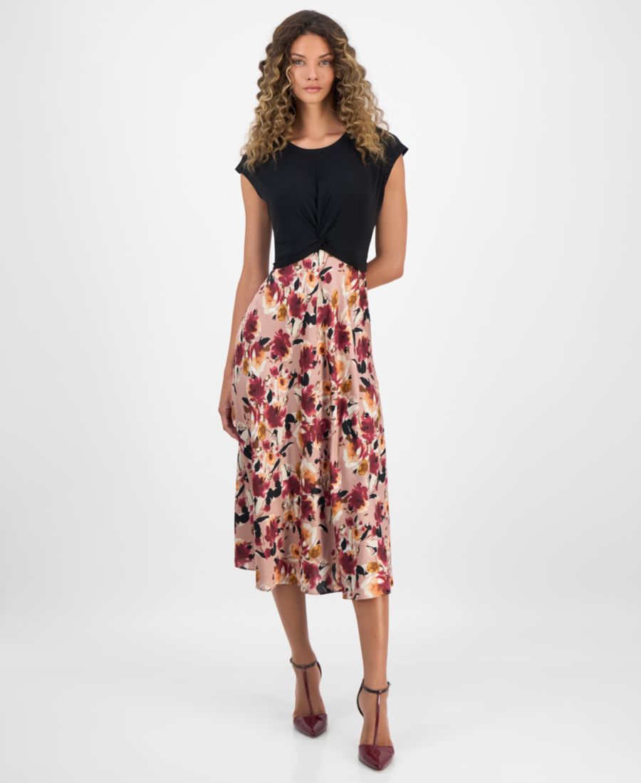 Женское миди-платье с принтом в стиле колор-блок и короткими рукавами Robbie Bee, Black Mocha
Женское миди-платье с принтом в стиле колор-блок и короткими рукавами Robbie Bee, Black Mocha