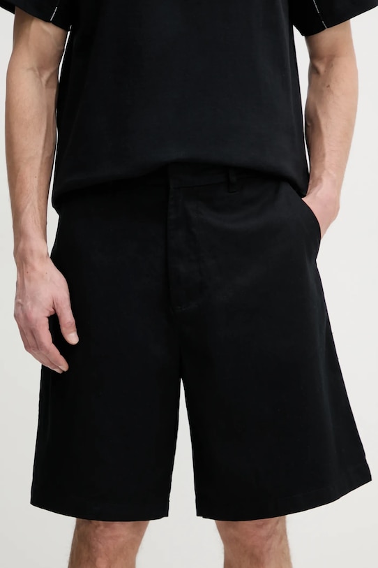 Хлопковые шорты Armani Exchange, черный 
Хлопковые шорты Armani Exchange, черный
