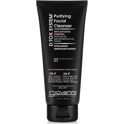 Очищающее средство для лица D:Tox - 207 мл Giovanni
Очищающее средство для лица D:Tox - 207 мл Giovanni