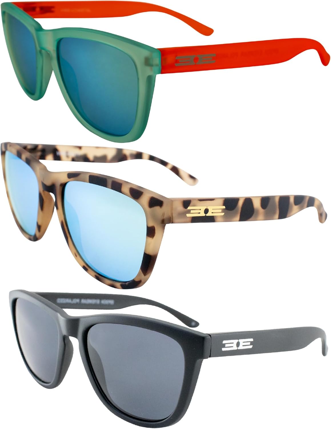 Солнцезащитные очки Epoch Eyewear Vibe с поляризацией, женские и мужские, 3 пары, сине-кремовая полуободковая оправа с бирюзовыми зеркальными линзами и черная оправа с дымчатыми линзами, Blue-teal/Cream-teal/Black-smoke
Солнцезащитные очки Epoch Eyewear Vibe с поляризацией, женские и мужские, 3 пары, сине-кремовая полуободковая оправа с бирюзовыми зеркальными линзами и черная оправа с дымчатыми линзами, Blue-teal/Cream-teal/Black-smoke