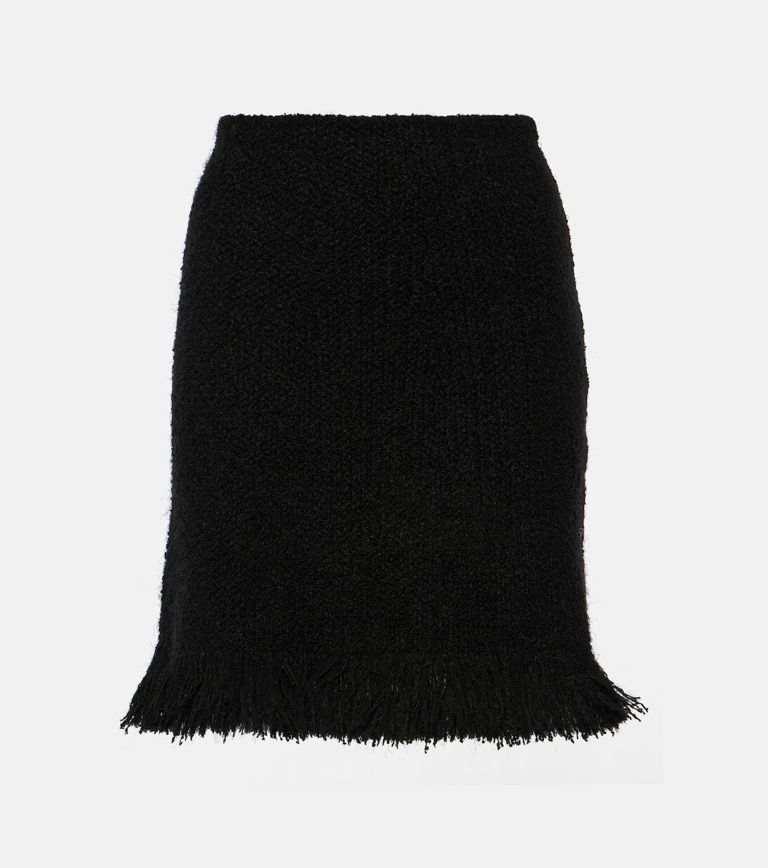 Мини-юбка из смесовой шерсти с высокой посадкой и бахромой Chloé, черный
Мини-юбка из смесовой шерсти с высокой посадкой и бахромой Chloé, черный