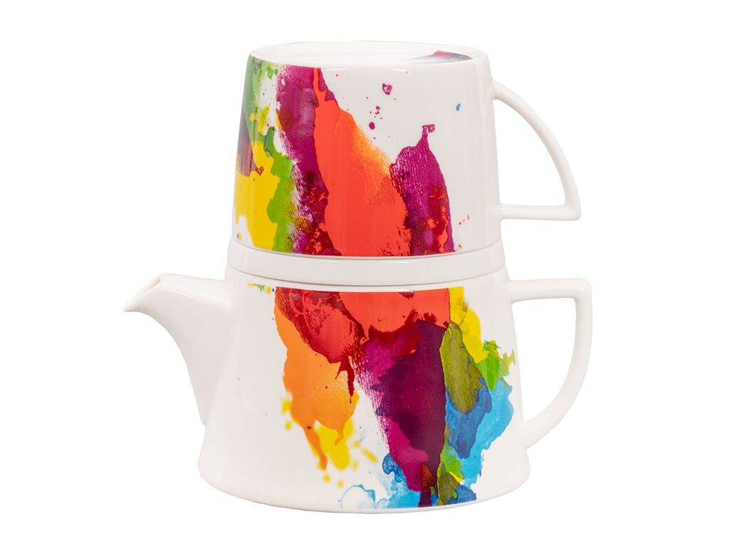 Чай Könitz One Color Flow, фарфор, 600мл. Чайник + чашка + крышка или поддон, мультиколор
Чай Könitz One Color Flow, фарфор, 600мл. Чайник + чашка + крышка или поддон, мультиколор