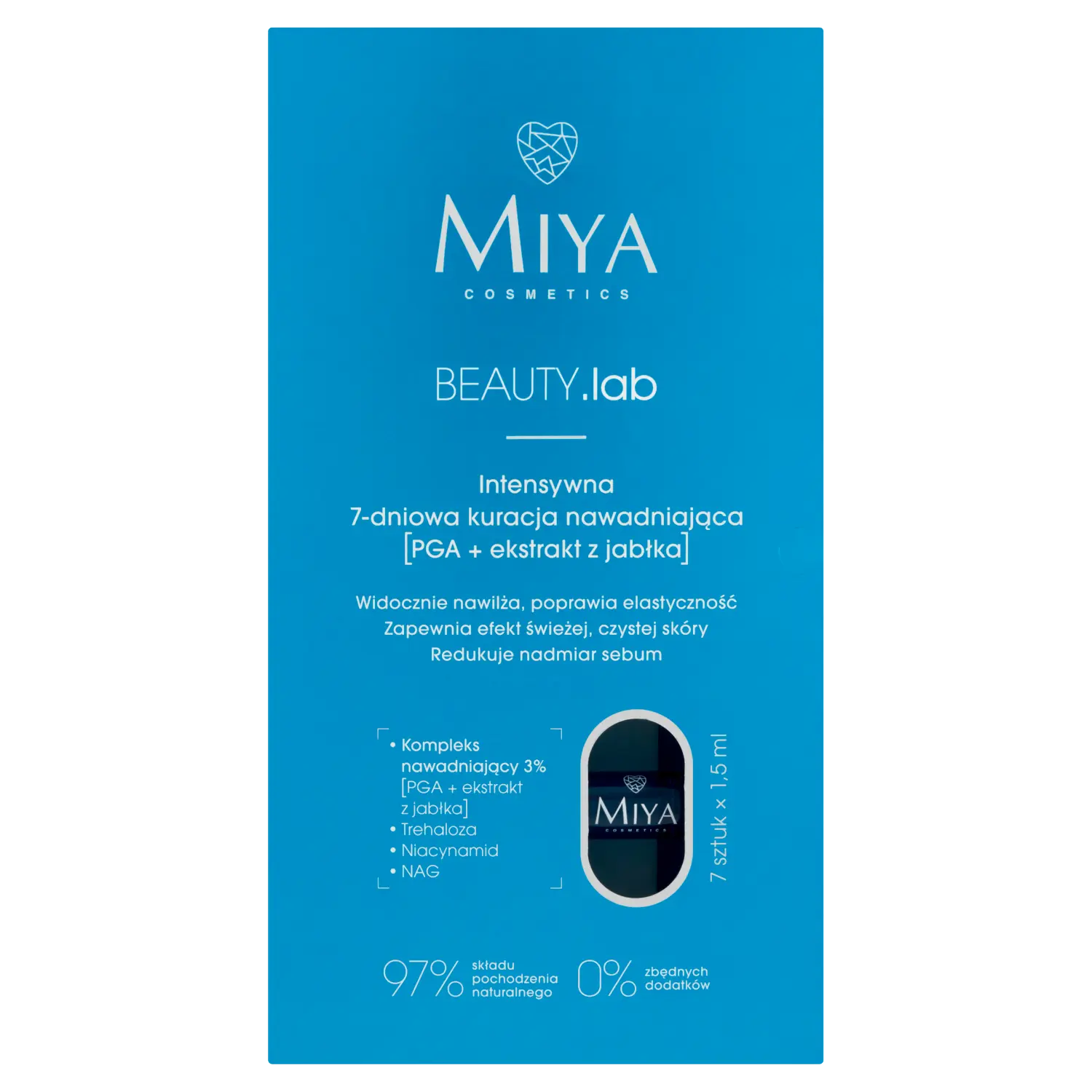 7-дневное увлажняющее средство для лица Miya Cosmetics Beauty.Lab, 7x1,5 мл
7-дневное увлажняющее средство для лица Miya Cosmetics Beauty.Lab, 7x1,5 мл