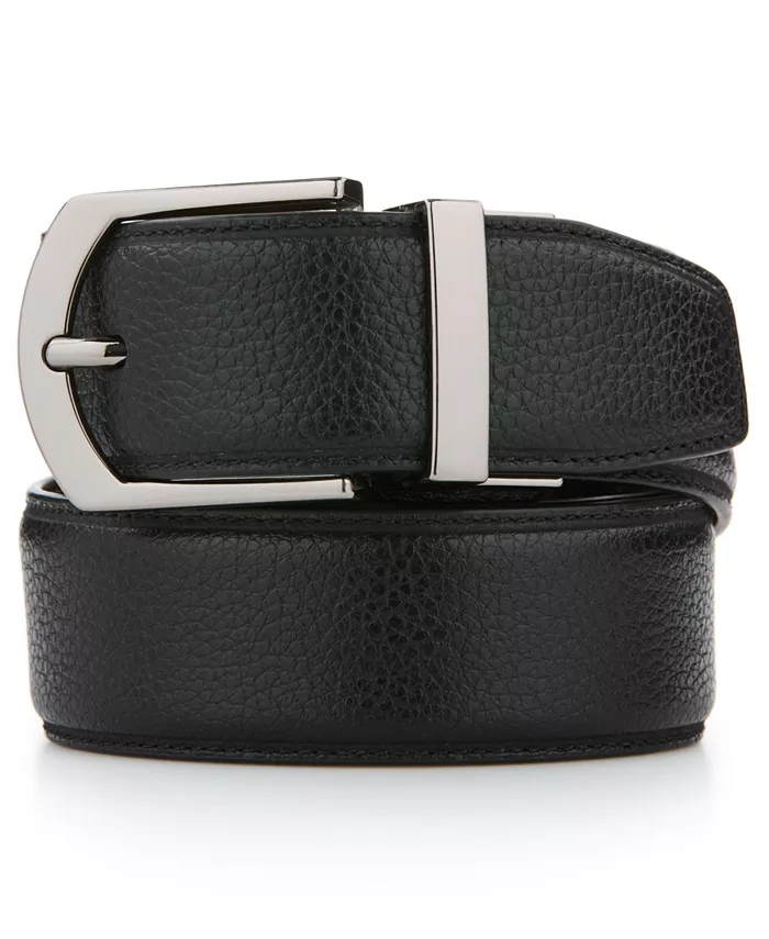 Мужской реверсивный кожаный пояс Pebble для костюма Perry Ellis Portfolio, черный
Мужской реверсивный кожаный пояс Pebble для костюма Perry Ellis Portfolio, черный