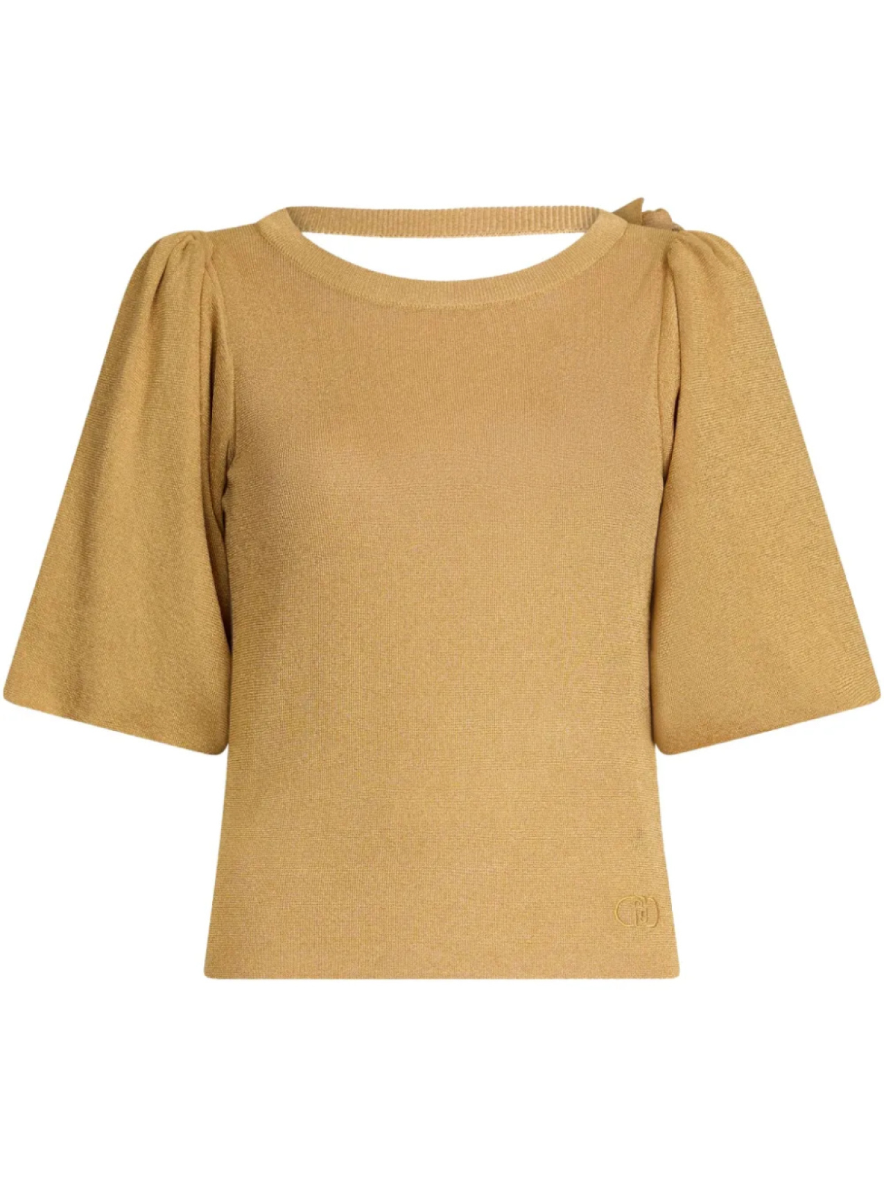 Топ LIU JO с металлическим отливом и рукавами-фонариками, нейтральный
Топ LIU JO с металлическим отливом и рукавами-фонариками, нейтральный