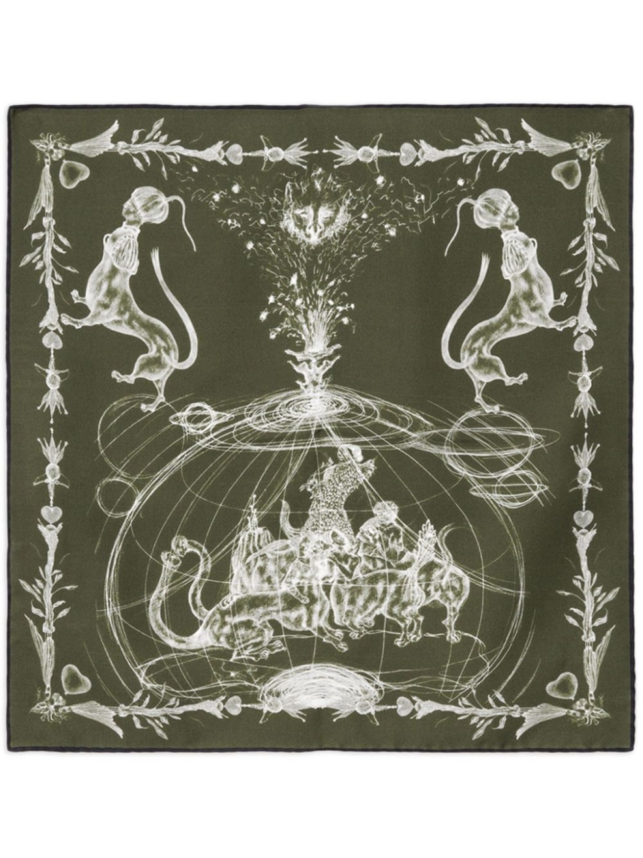 Шелковая бандана с принтом Fabiana Filippi, зеленый 
Шелковая бандана с принтом Fabiana Filippi, зеленый