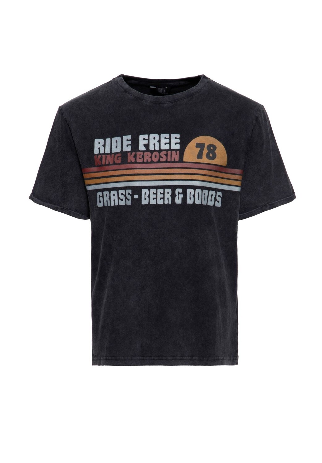 Рубашка с принтом Acid Washed Grass, Beer & Boobs KING KEROSIN, черный
Рубашка с принтом Acid Washed Grass, Beer & Boobs KING KEROSIN, черный