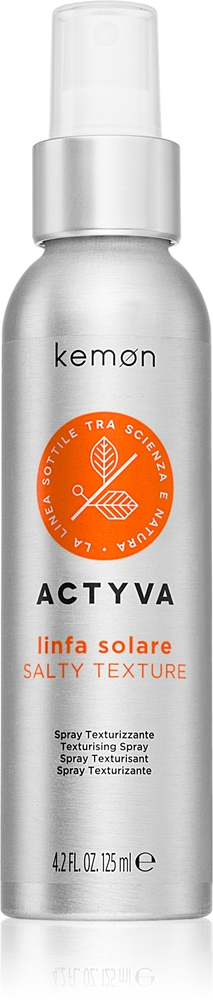 Солевой спрей Actyva Linfa Solare для волос. Kemon, 125 мл
Солевой спрей Actyva Linfa Solare для волос. Kemon, 125 мл