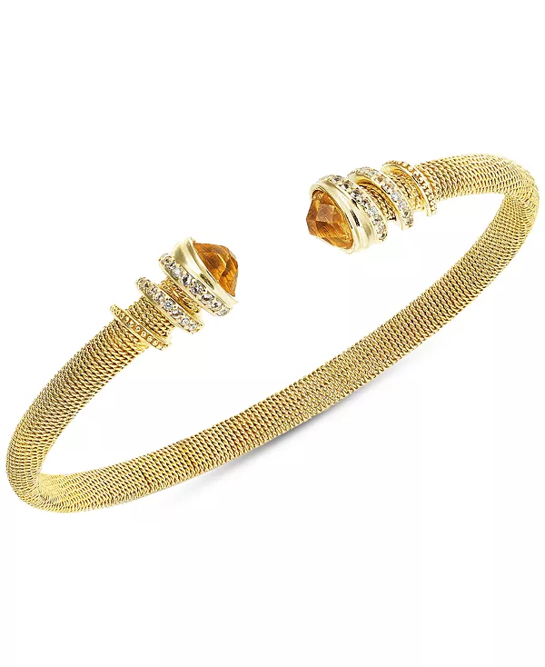 Браслет-Манжета с аметистом (1-1/5 карата tw) и белым топазом (3/8 карата tw) из стерлингового серебра с 14-каратным золотом (также с небесно-голубым топазом и цитрином) Macy'S, citrine
Браслет-Манжета с аметистом (1-1/5 карата tw) и белым топазом (3/8 карата tw) из стерлингового серебра с 14-каратным золотом (также с небесно-голубым топазом и цитрином) Macy'S, citrine