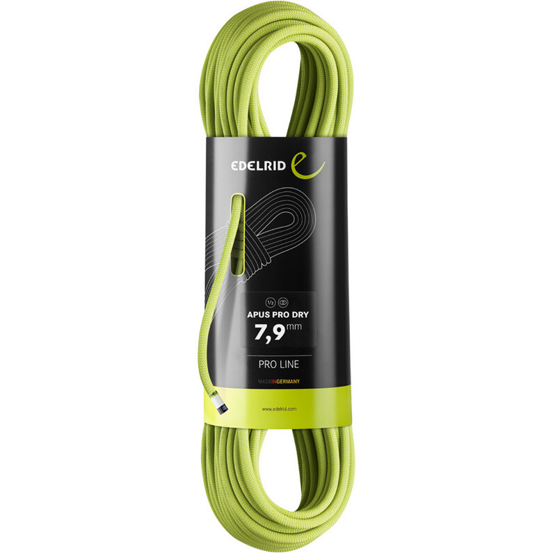Половинная веревка Apus Pro Dry 7,9 мм Edelrid, зеленый 
Половинная веревка Apus Pro Dry 7,9 мм Edelrid, зеленый