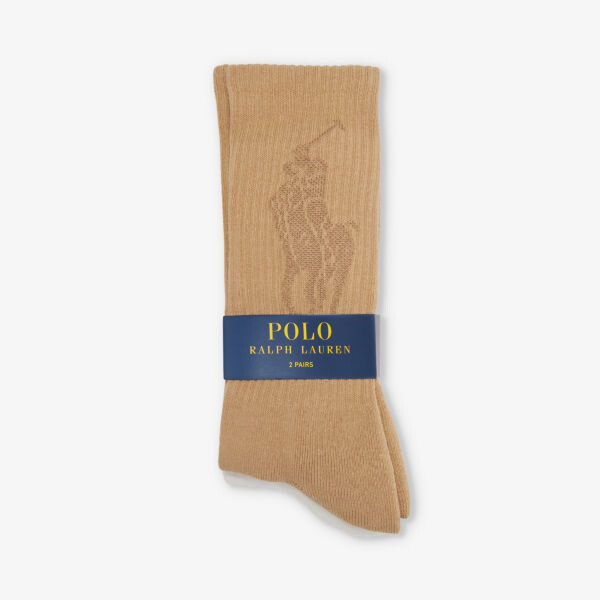 Упаковка из двух носков из хлопковой смеси с вышитым логотипом. Polo Ralph Lauren, бежевый
Упаковка из двух носков из хлопковой смеси с вышитым логотипом. Polo Ralph Lauren, бежевый