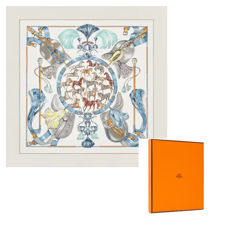 Hermes Шелковый платок женский белый
Hermes Шелковый платок женский белый