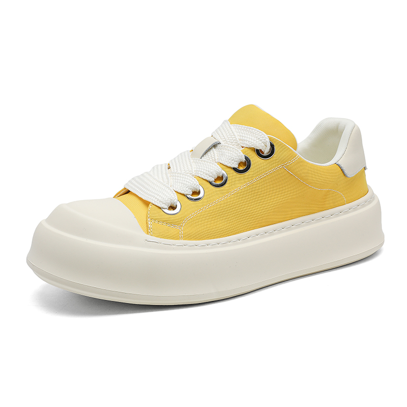 Xiwencha Мужские скейтерские кроссовки желтые, цвет Yellow 
Xiwencha Мужские скейтерские кроссовки желтые, цвет Yellow