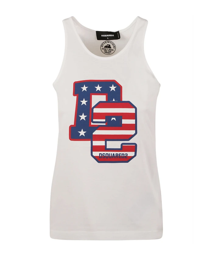 Топ без рукавов Dsquared2, белый
Топ без рукавов Dsquared2, белый