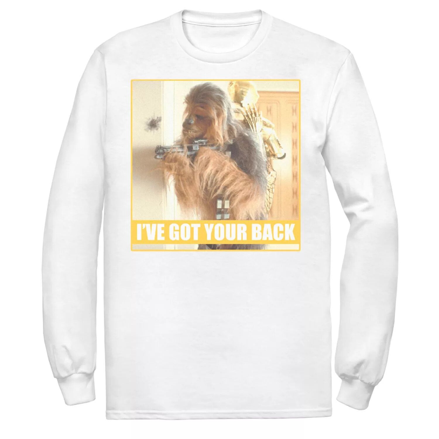 Мужская футболка с плакатом «Звездные войны Chewie & C-3PO» I’ve Got Your Back Star Wars 
Мужская футболка с плакатом «Звездные войны Chewie & C-3PO» I’ve Got Your Back Star Wars