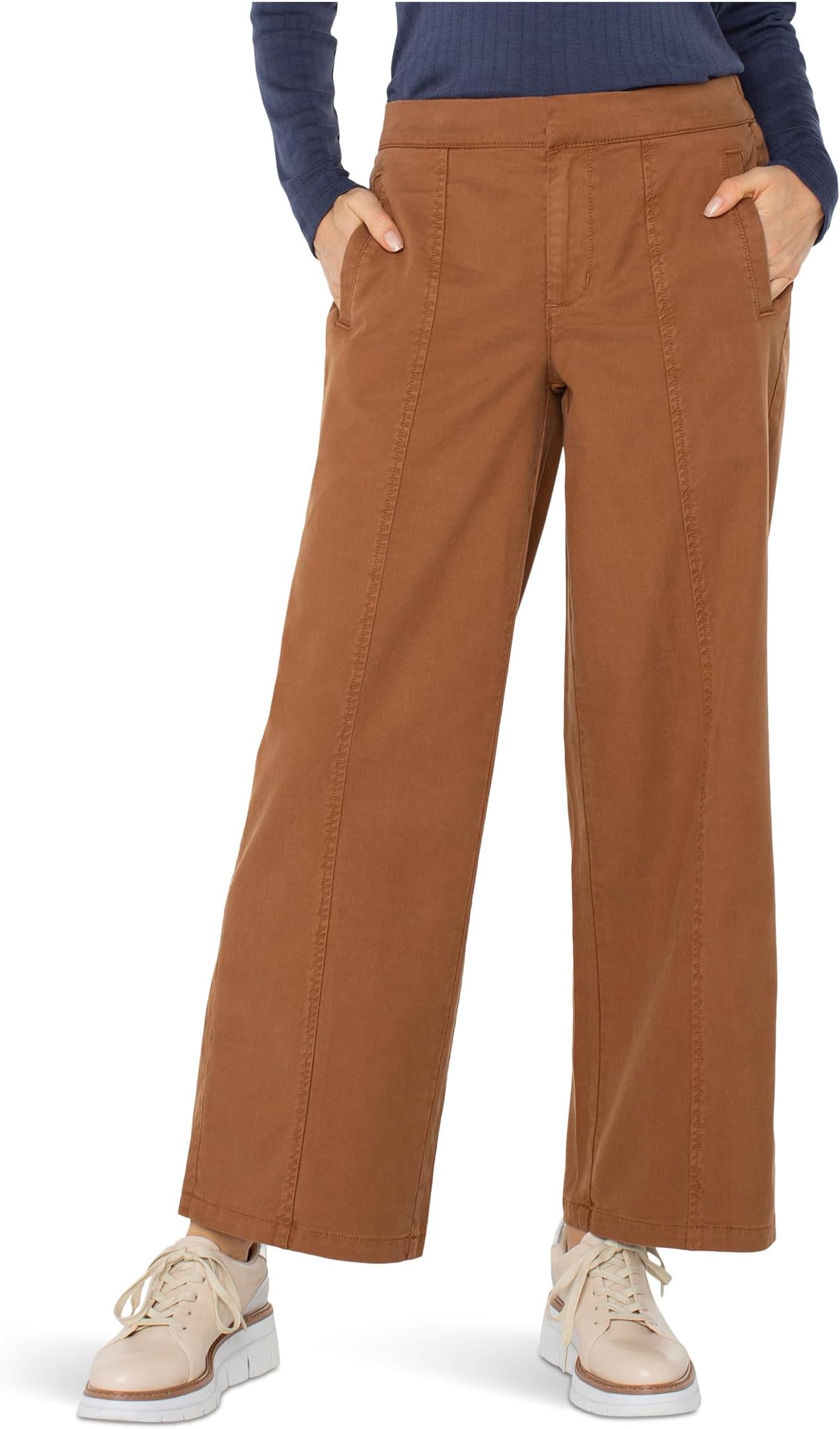 Брюки Liverpool Los Angeles Petite Mid-Rise Wide Leg Trousers with Elastic Back Waistband, Mocha Brown
Брюки Liverpool Los Angeles Petite Mid-Rise Wide Leg Trousers with Elastic Back Waistband, Mocha Brown