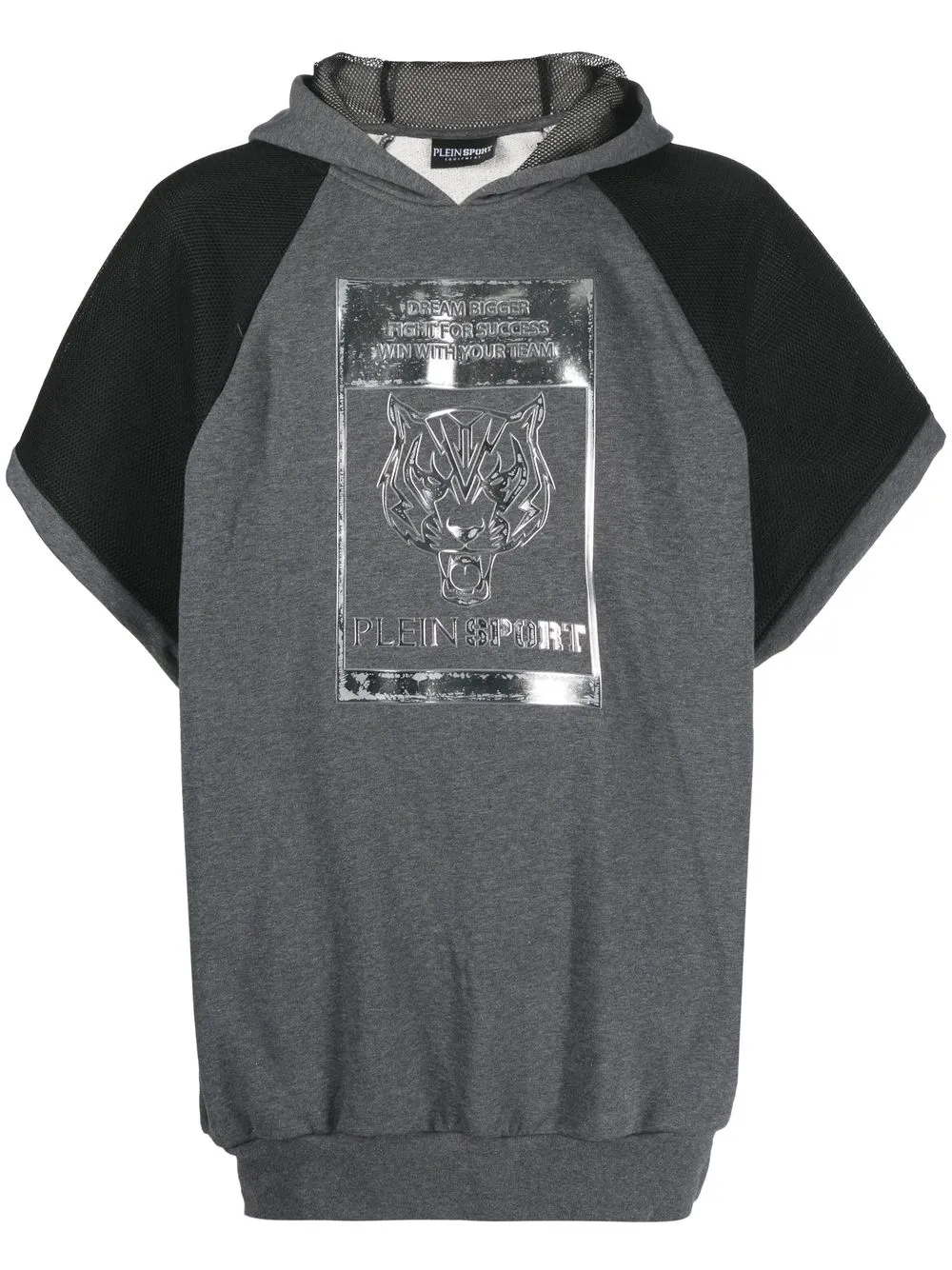 Худи с короткими рукавами и графичным принтом Plein Sport, черный
Худи с короткими рукавами и графичным принтом Plein Sport, черный