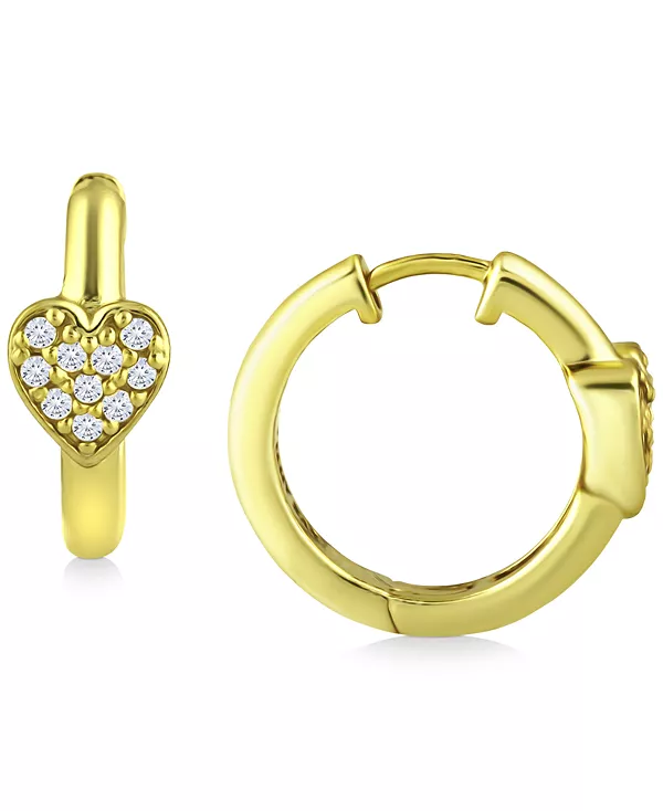 Серьги-Кольца в форме сердца из кубического циркония, 1,6 см, созданы для Macy's Giani Bernini, gold
Серьги-Кольца в форме сердца из кубического циркония, 1,6 см, созданы для Macy's Giani Bernini, gold