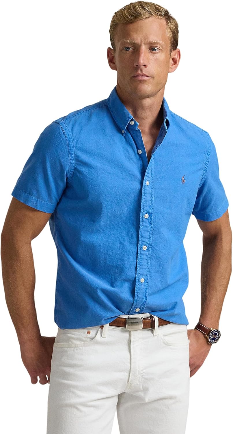 POLO RALPH LAUREN Мужская классическая рубашка Oxford с окраской в готовом виде, Blue Orbit
POLO RALPH LAUREN Мужская классическая рубашка Oxford с окраской в готовом виде, Blue Orbit