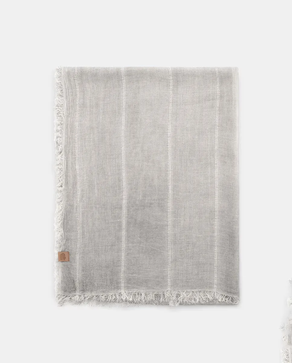 Мужской тонкий шарф с вертикальной текстурой Lottusse, светло-серый
Мужской тонкий шарф с вертикальной текстурой Lottusse, светло-серый