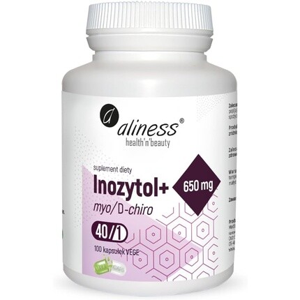Aliness Инозитол плюс Myo/D-Chiro 650 мг - Положительное самочувствие при депрессии Pcos - Веганский вегетарианец
Aliness Инозитол плюс Myo/D-Chiro 650 мг - Положительное самочувствие при депрессии Pcos - Веганский вегетарианец