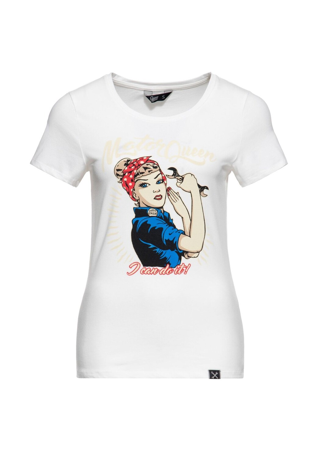 Футболка с принтом Базовая футболка Motor Queen I Can Do It Queen Kerosin, кремовый
Футболка с принтом Базовая футболка Motor Queen I Can Do It Queen Kerosin, кремовый