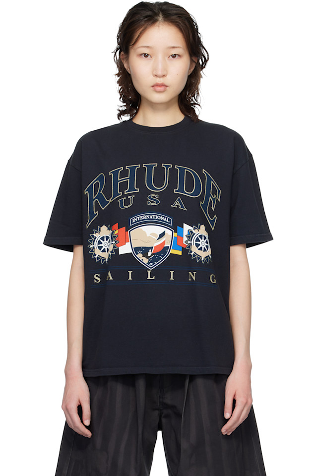 Rhude Футболка с изображением символа американского парусного спорта (чернокожие)
Rhude Футболка с изображением символа американского парусного спорта (чернокожие)