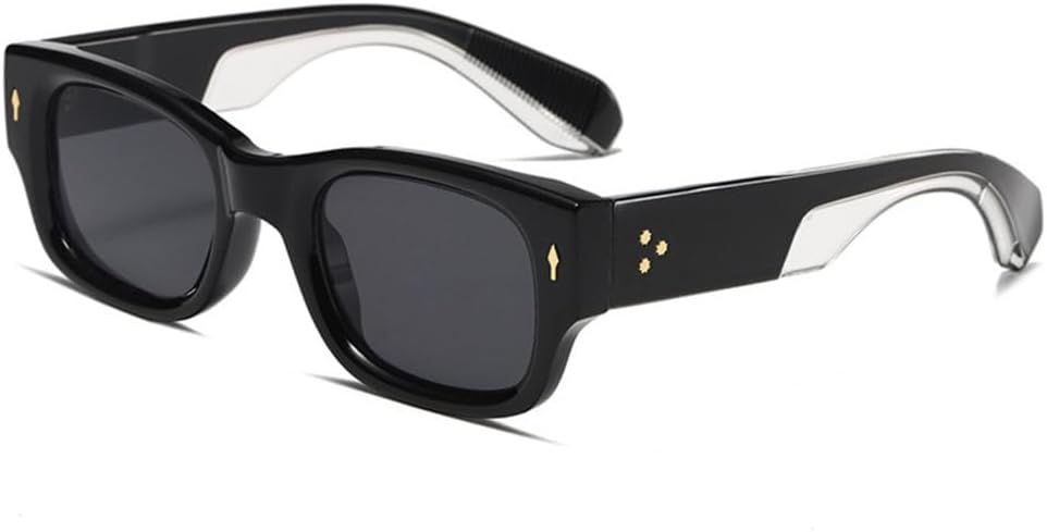 Винтажные солнцезащитные очки для женщин, модные заклепки, широкие дужки, мужские очки в стиле панк, двухцветные солнцезащитные очки с защитой от УФ-излучения UV400 MTZJH, Back Grey
Винтажные солнцезащитные очки для женщин, модные заклепки, широкие дужки, мужские очки в стиле панк, двухцветные солнцезащитные очки с защитой от УФ-излучения UV400 MTZJH, Back Grey