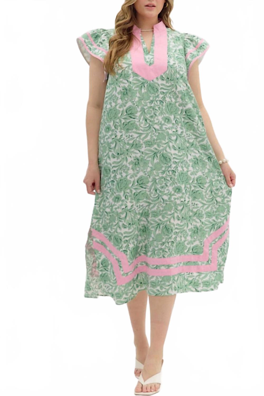 Платье миди Katherine плюс в зеленом Entro
Платье миди Katherine плюс в зеленом Entro