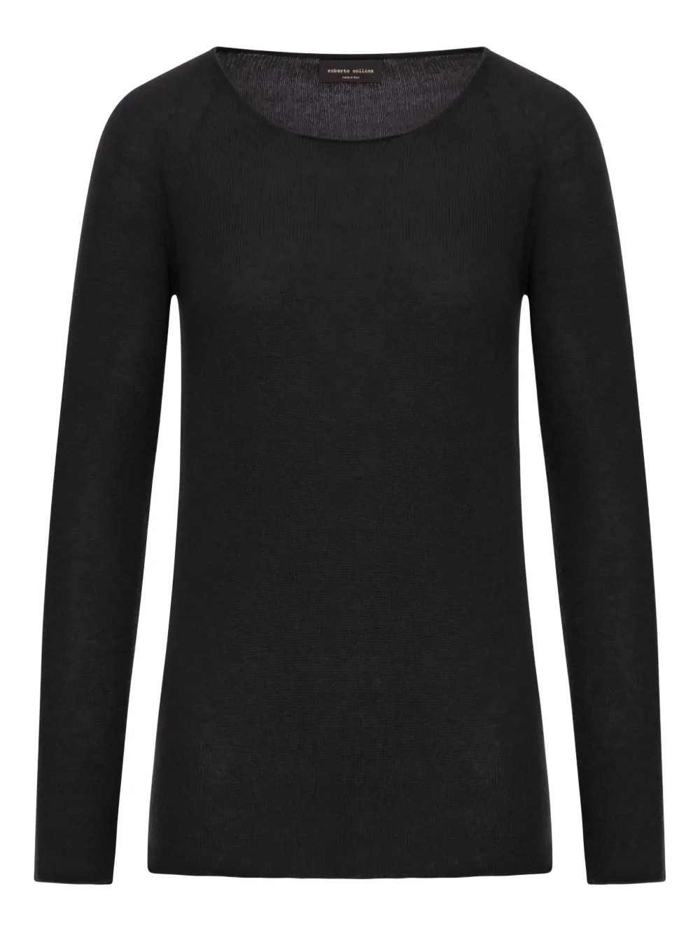 Кашемировый свитер с рукавами реглан Roberto Collina, черный
Кашемировый свитер с рукавами реглан Roberto Collina, черный
