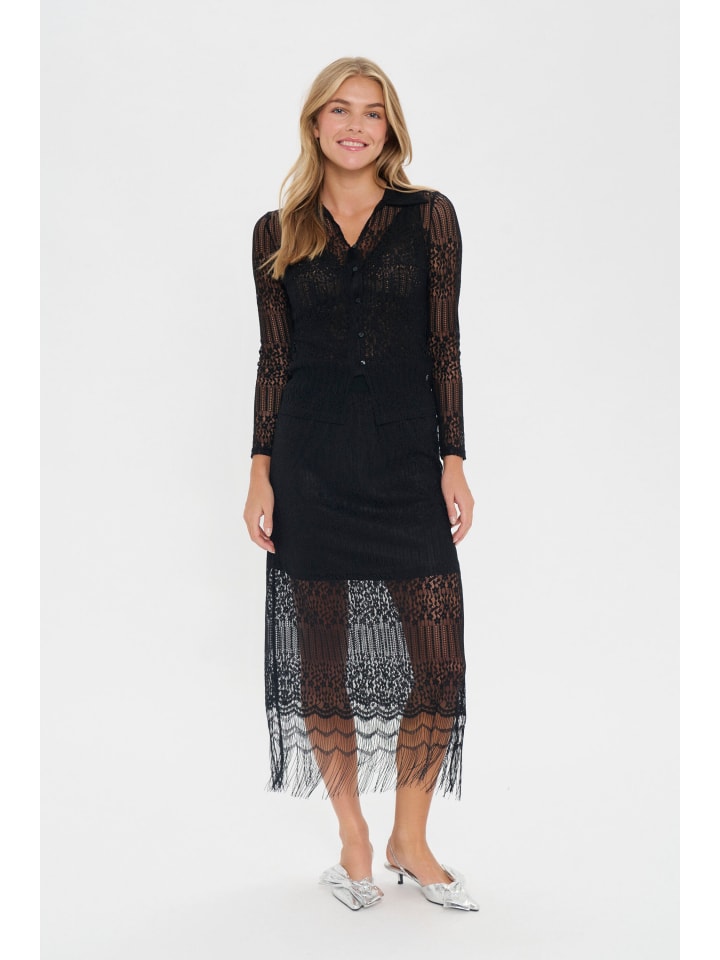 SAINT TROPEZ Рубашка с длинными рукавами NiclaSZ приталенного кроя, черная
SAINT TROPEZ Рубашка с длинными рукавами NiclaSZ приталенного кроя, черная