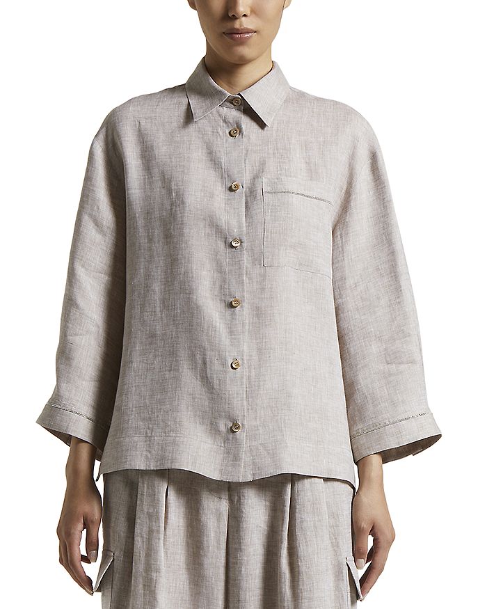 Рубашка на пуговицах Peserico, коричневый/бежевый
Рубашка на пуговицах Peserico, коричневый/бежевый