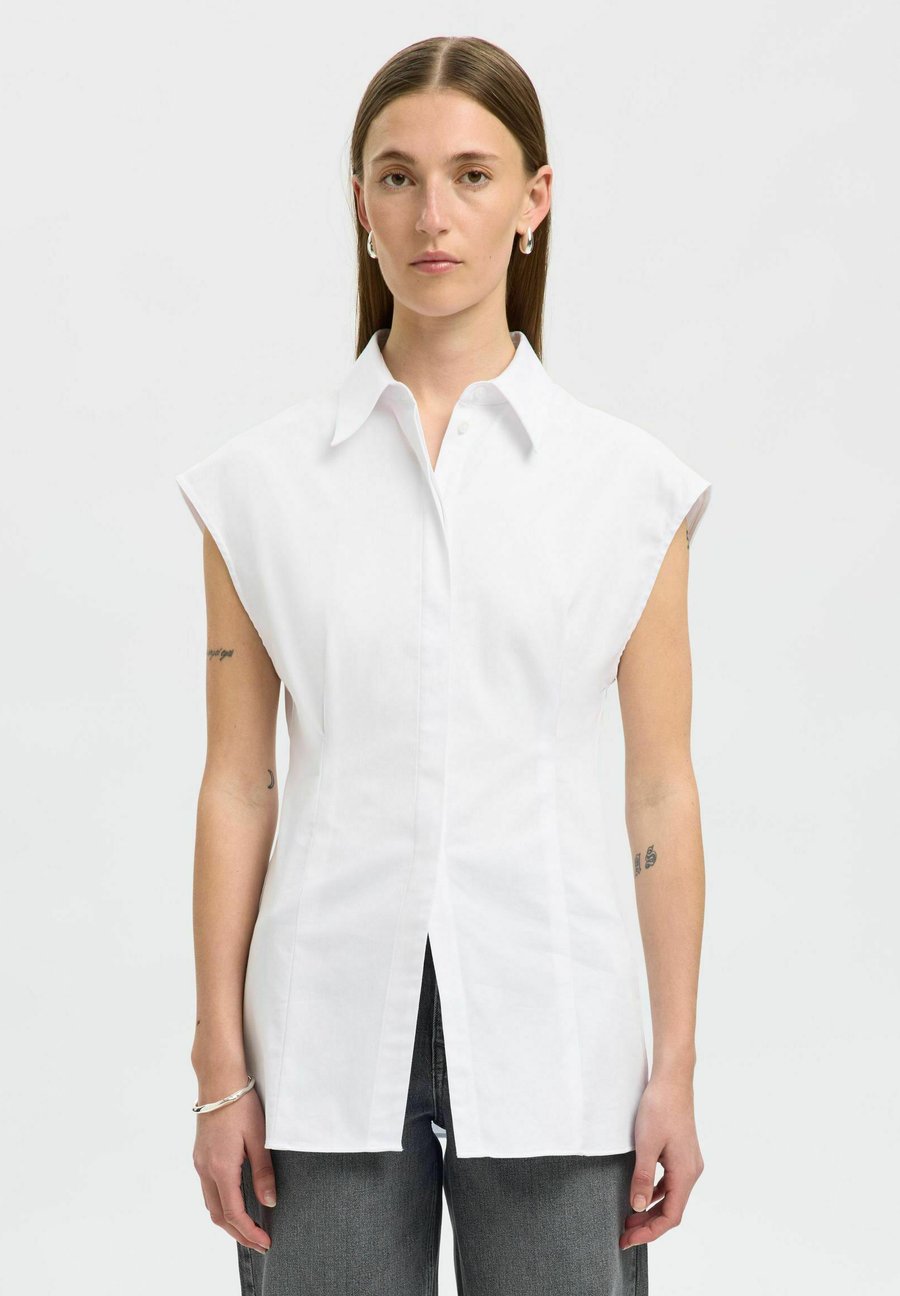 Блуза Selected Femme KURZARM, Bright White/White
Блуза Selected Femme KURZARM, Bright White/White