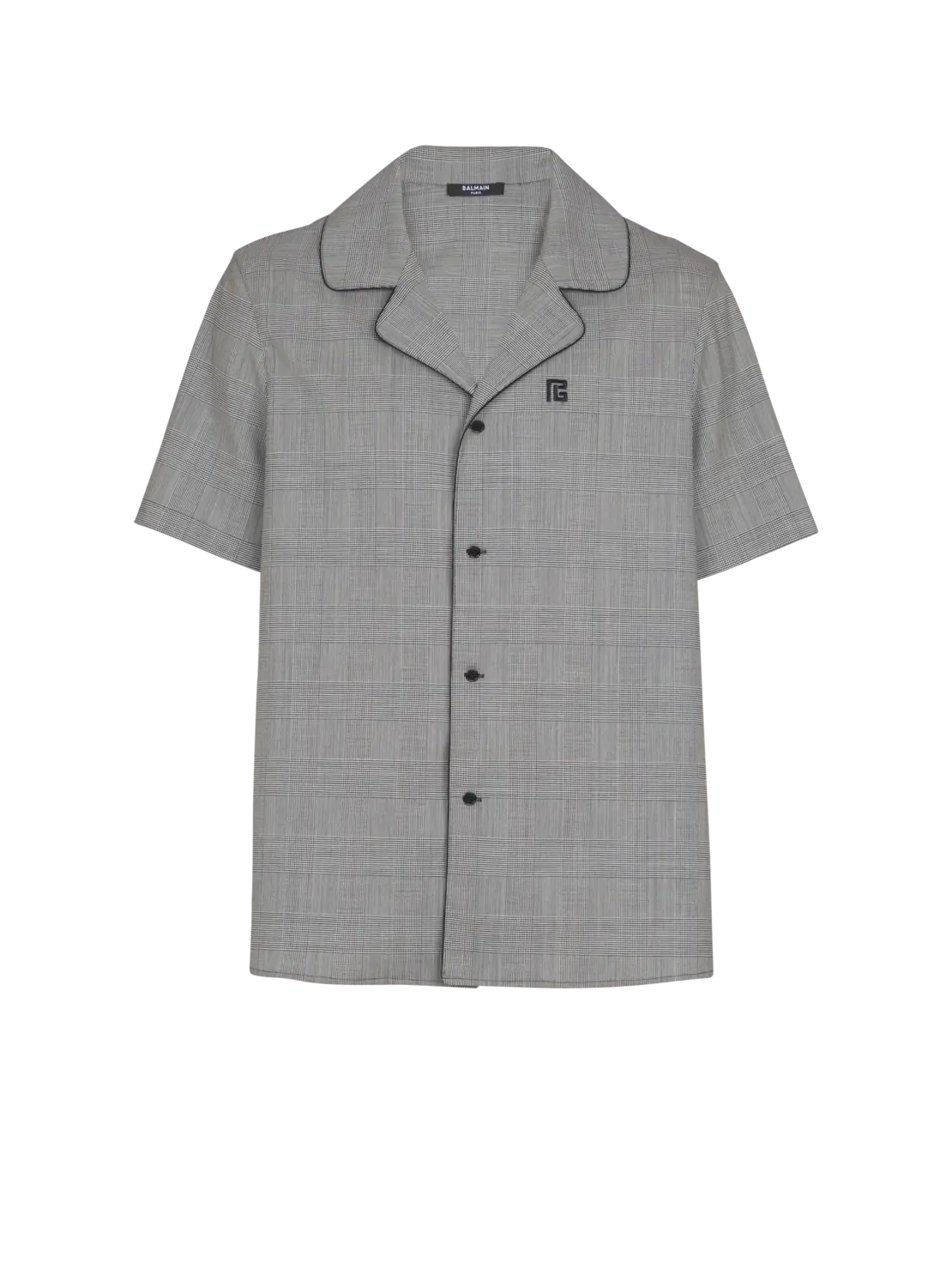 Рубашка "Принц Уэльский" с короткими рукавами Balmain, черный
Рубашка "Принц Уэльский" с короткими рукавами Balmain, черный