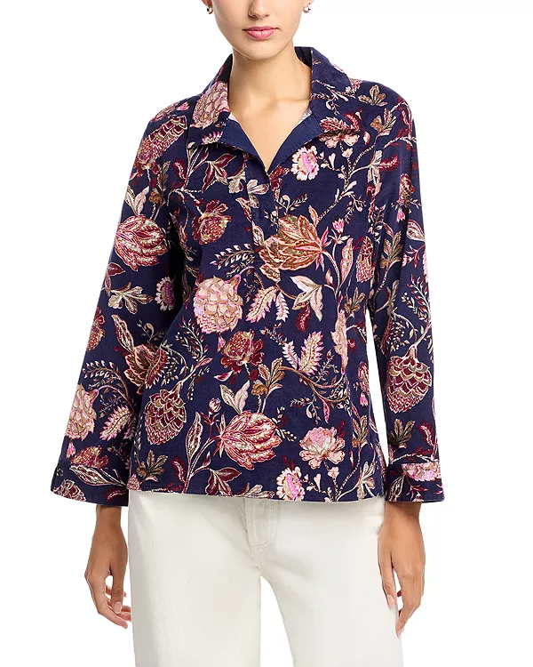 Изысканный топ-поло с цветочным узором. Tommy Bahama, синий
Изысканный топ-поло с цветочным узором. Tommy Bahama, синий