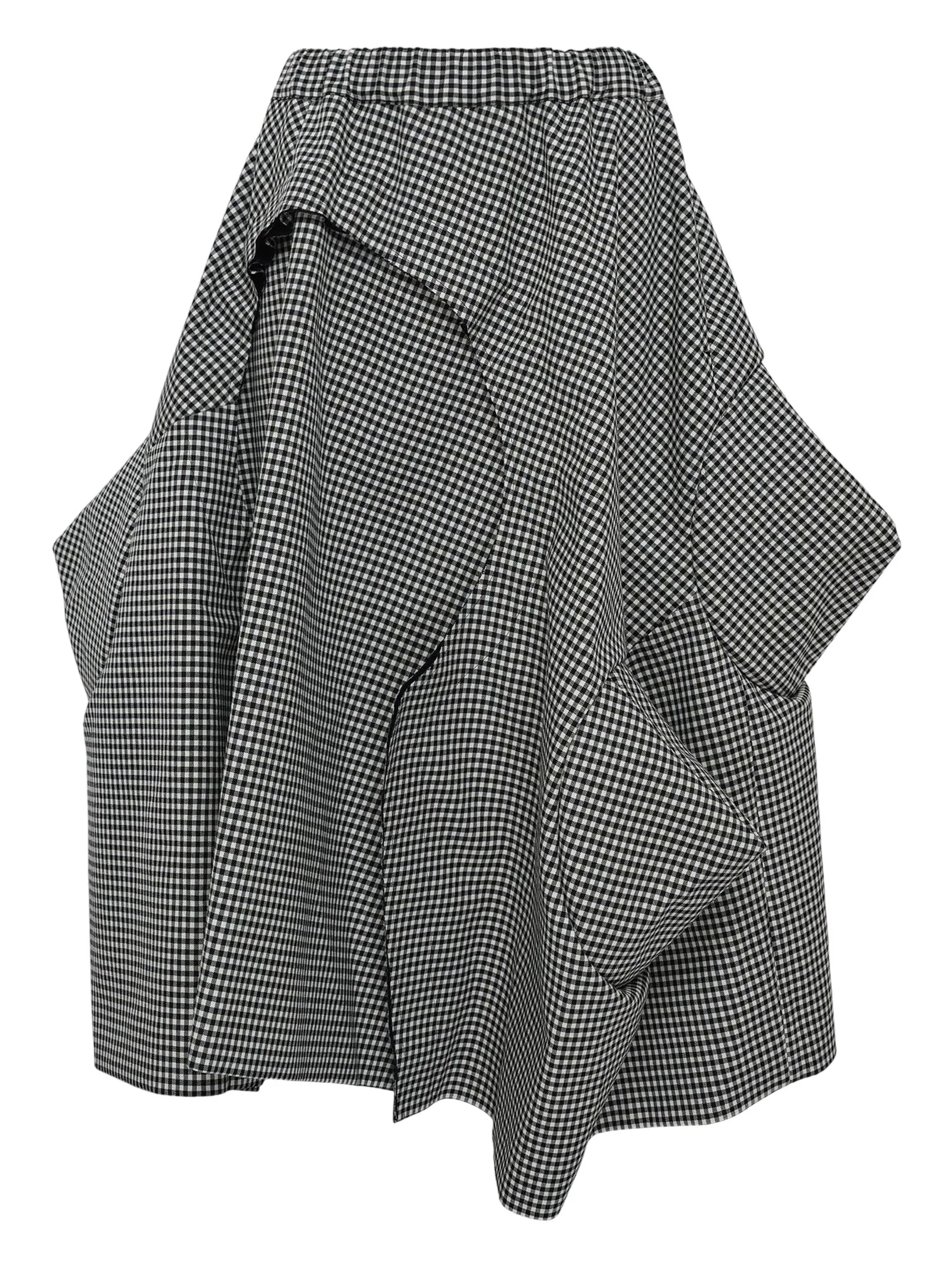 Юбка в клетку из полотна Comme Des Garçons, черный
Юбка в клетку из полотна Comme Des Garçons, черный