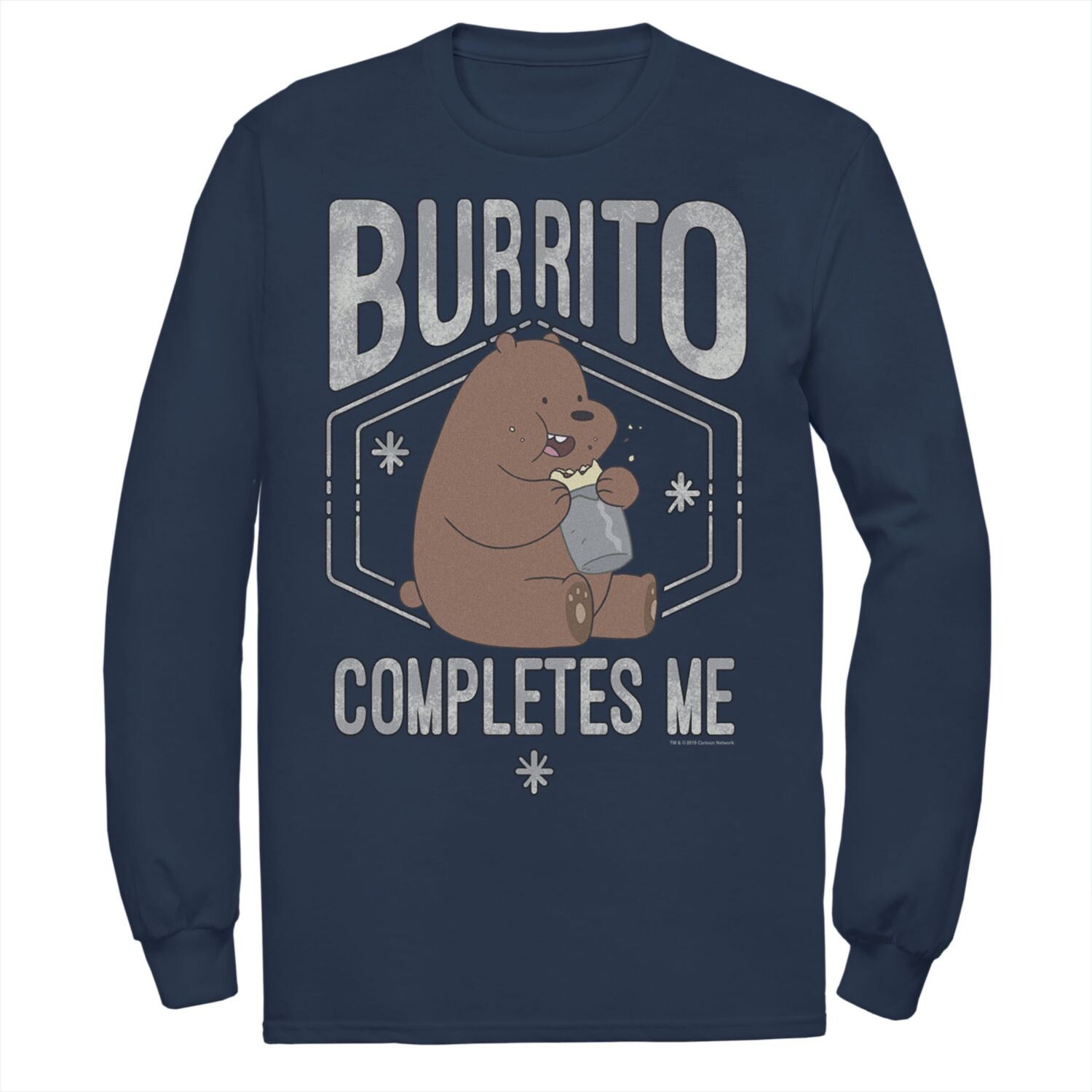 Мужская футболка Cartoon Network We Bare Bears Burrito Completes Me Licensed Character
Мужская футболка Cartoon Network We Bare Bears Burrito Completes Me Licensed Character
