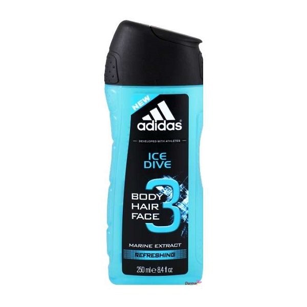 Adidas, Ice Dive, гель для душа 3в1, 250 мл
Adidas, Ice Dive, гель для душа 3в1, 250 мл