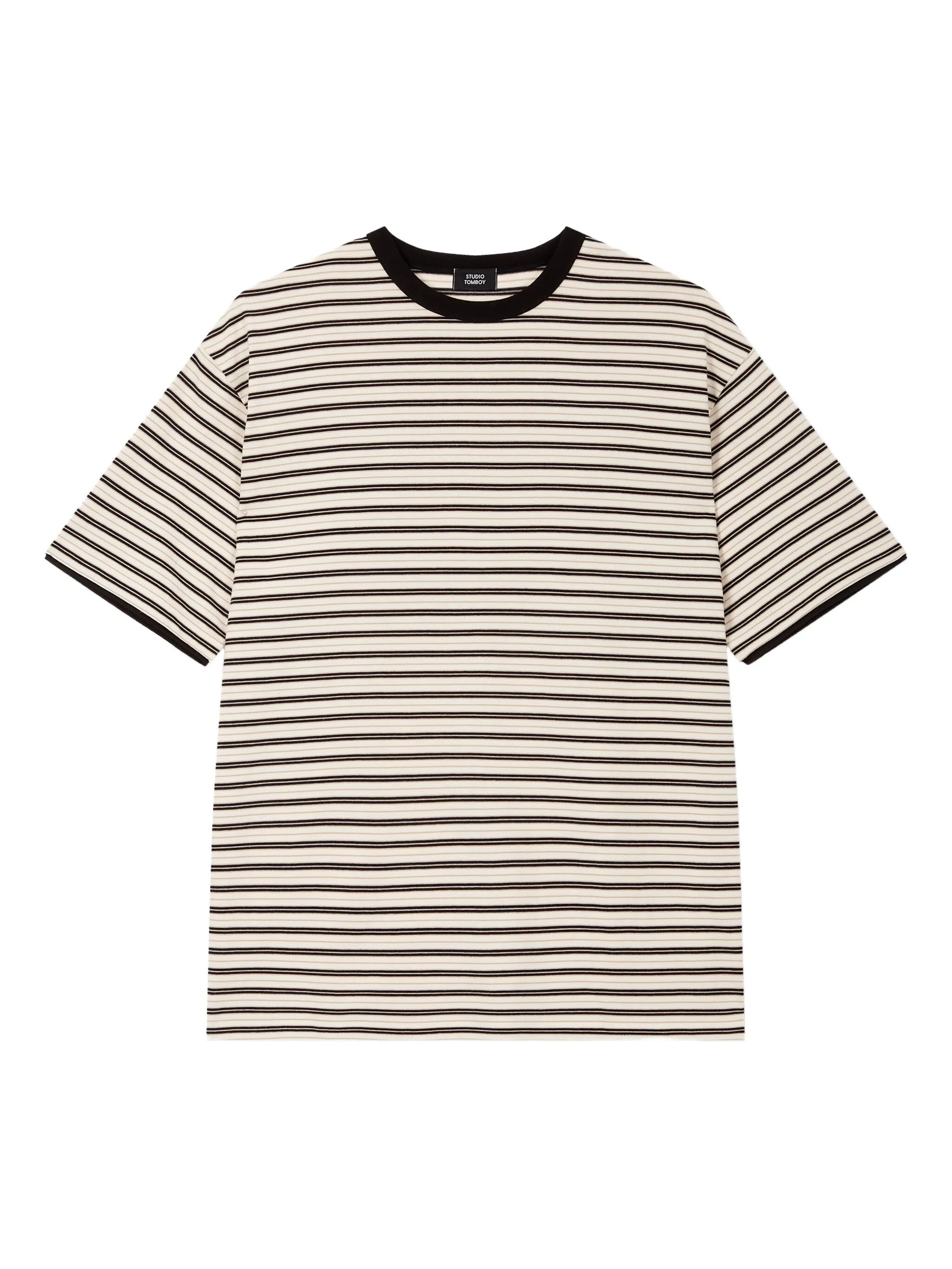 Футболка в полоску Studio Tomboy, кремовый
Футболка в полоску Studio Tomboy, кремовый