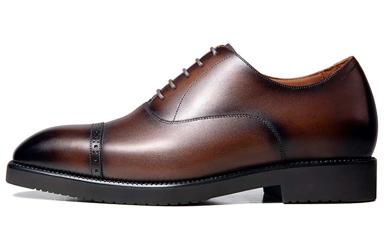 Британские оксфорды из телячьей кожи деловые туфли мужские темно-коричневые матовые Zuti, темно-коричневые лакированные ZB112
Британские оксфорды из телячьей кожи деловые туфли мужские темно-коричневые матовые Zuti, темно-коричневые лакированные ZB112