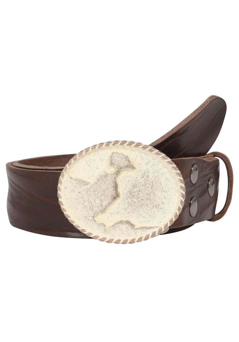 Кожаный ремень LIFE RING by showroom 019°, застежка "Scharbeutz Rosé, украшенная кристаллами Swarovski" Rettungsring By Showroom 019°, коричневый
Кожаный ремень LIFE RING by showroom 019°, застежка "Scharbeutz Rosé, украшенная кристаллами Swarovski" Rettungsring By Showroom 019°, коричневый