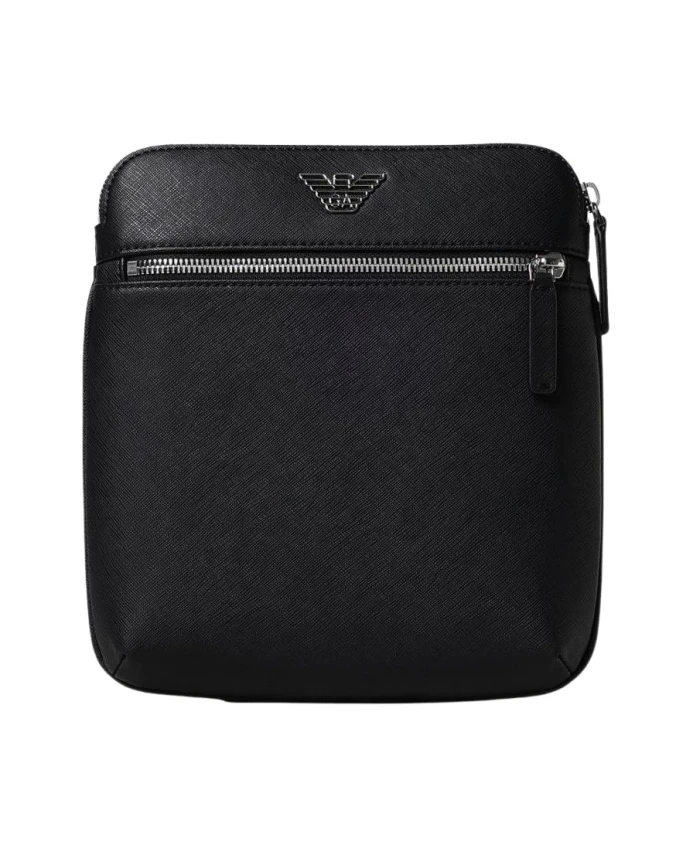 Черная сумка через плечо, стильный дизайн. Emporio Armani, черный
Черная сумка через плечо, стильный дизайн. Emporio Armani, черный