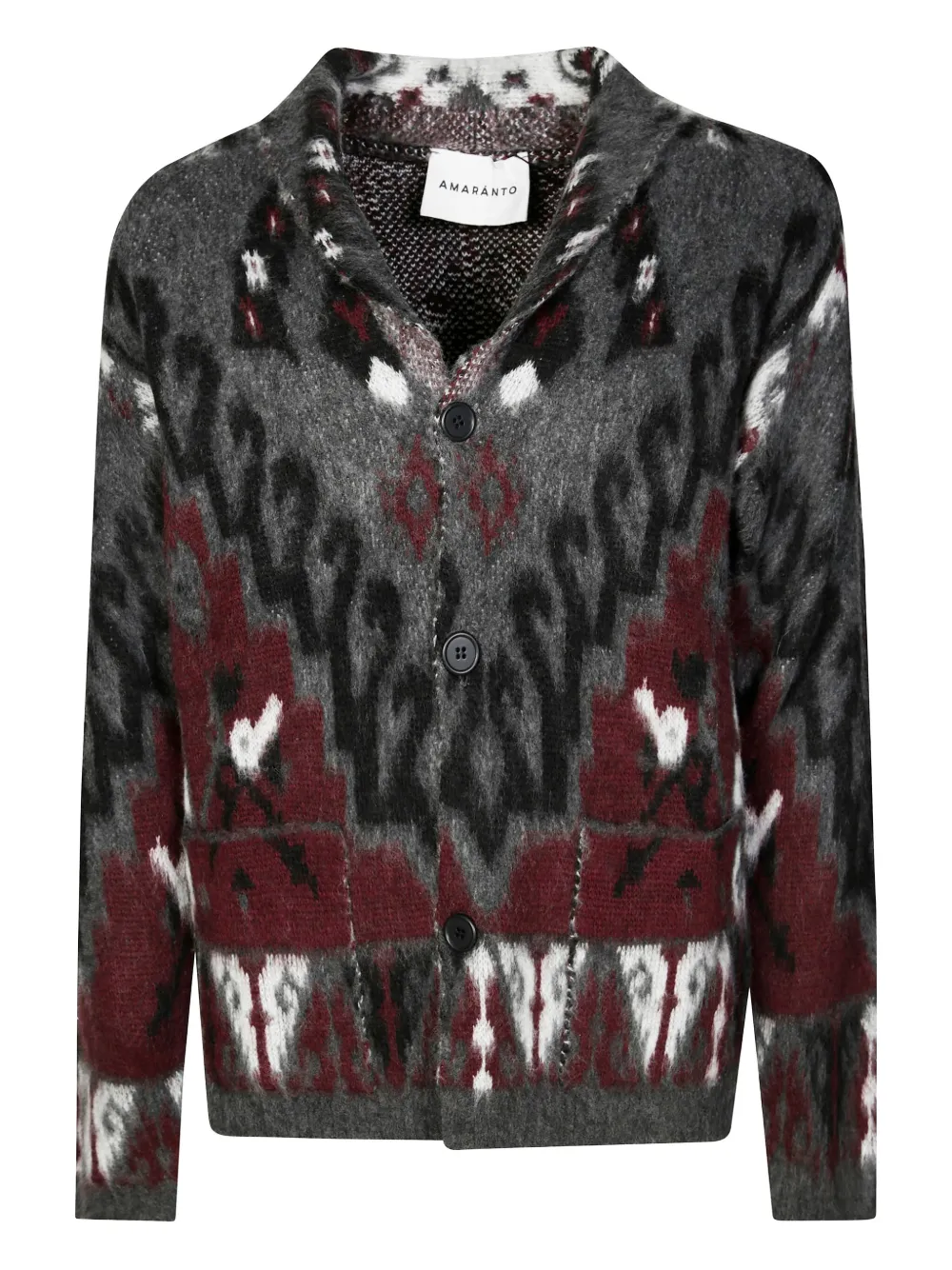 Жаккардовый кардиган с узором Amaranto, серый
Жаккардовый кардиган с узором Amaranto, серый
