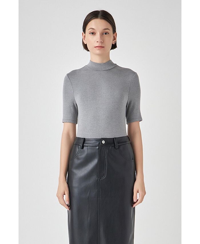 Женское мягкое боди с воротником-стойкой Grey Lab, серый
Женское мягкое боди с воротником-стойкой Grey Lab, серый