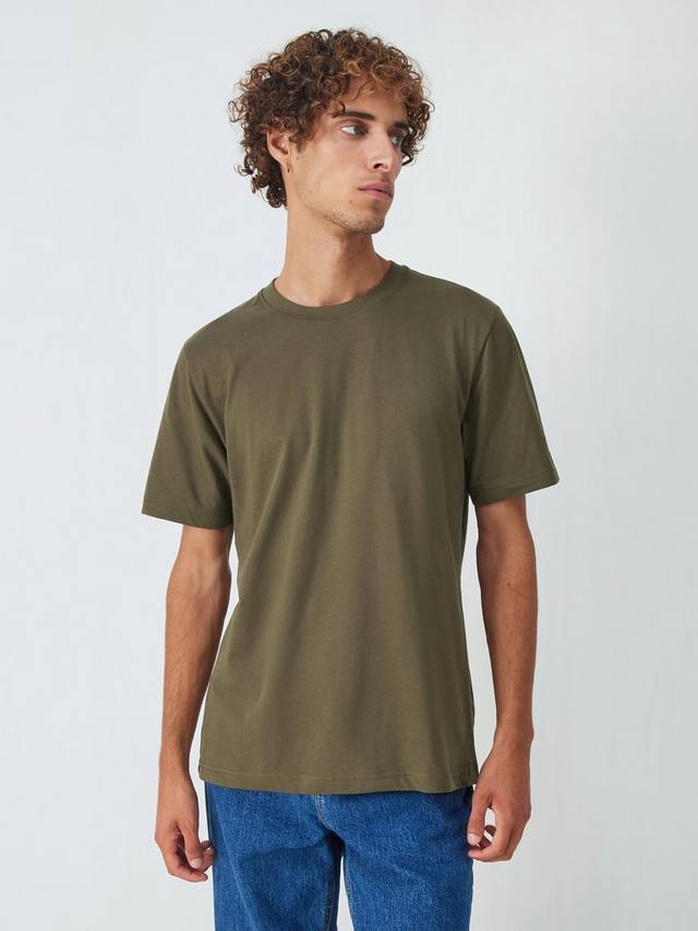 Простая хлопчатобумажная футболка с коротким рукавом John Lewis , хаки
Простая хлопчатобумажная футболка с коротким рукавом John Lewis , хаки