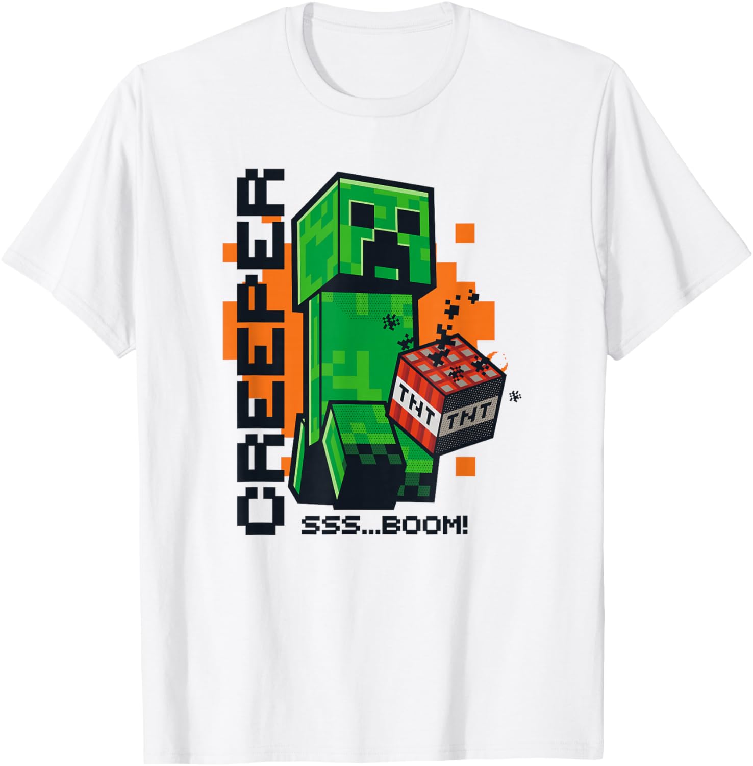 Футболка с постером Minecraft «Взрыв крипера и динамит», белый
Футболка с постером Minecraft «Взрыв крипера и динамит», белый