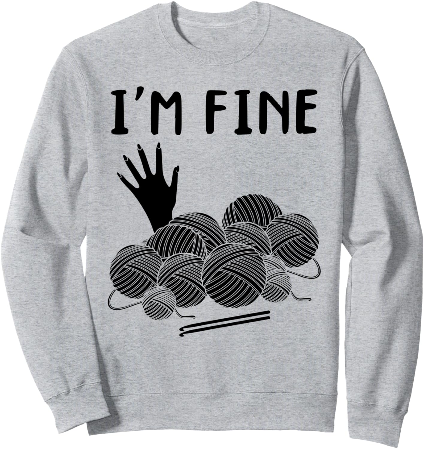 Вязание крючком - Я в порядке - Забавная вязаная толстовка Funny Crocheting Ideas, серый
Вязание крючком - Я в порядке - Забавная вязаная толстовка Funny Crocheting Ideas, серый