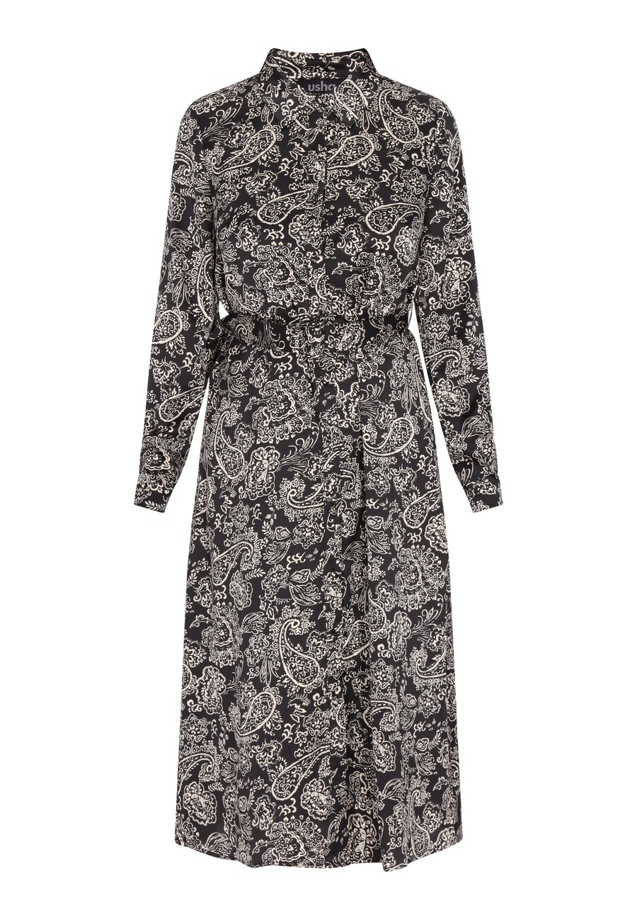 Платье-рубашка usha BLACK LABEL, черный
Платье-рубашка usha BLACK LABEL, черный